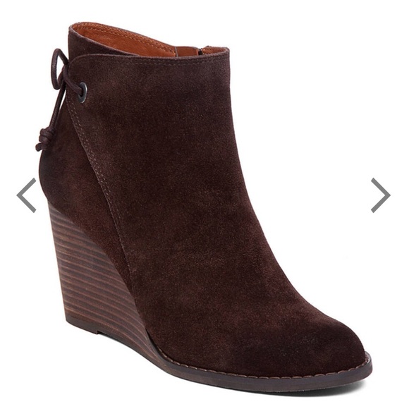 yamina wedge bootie
